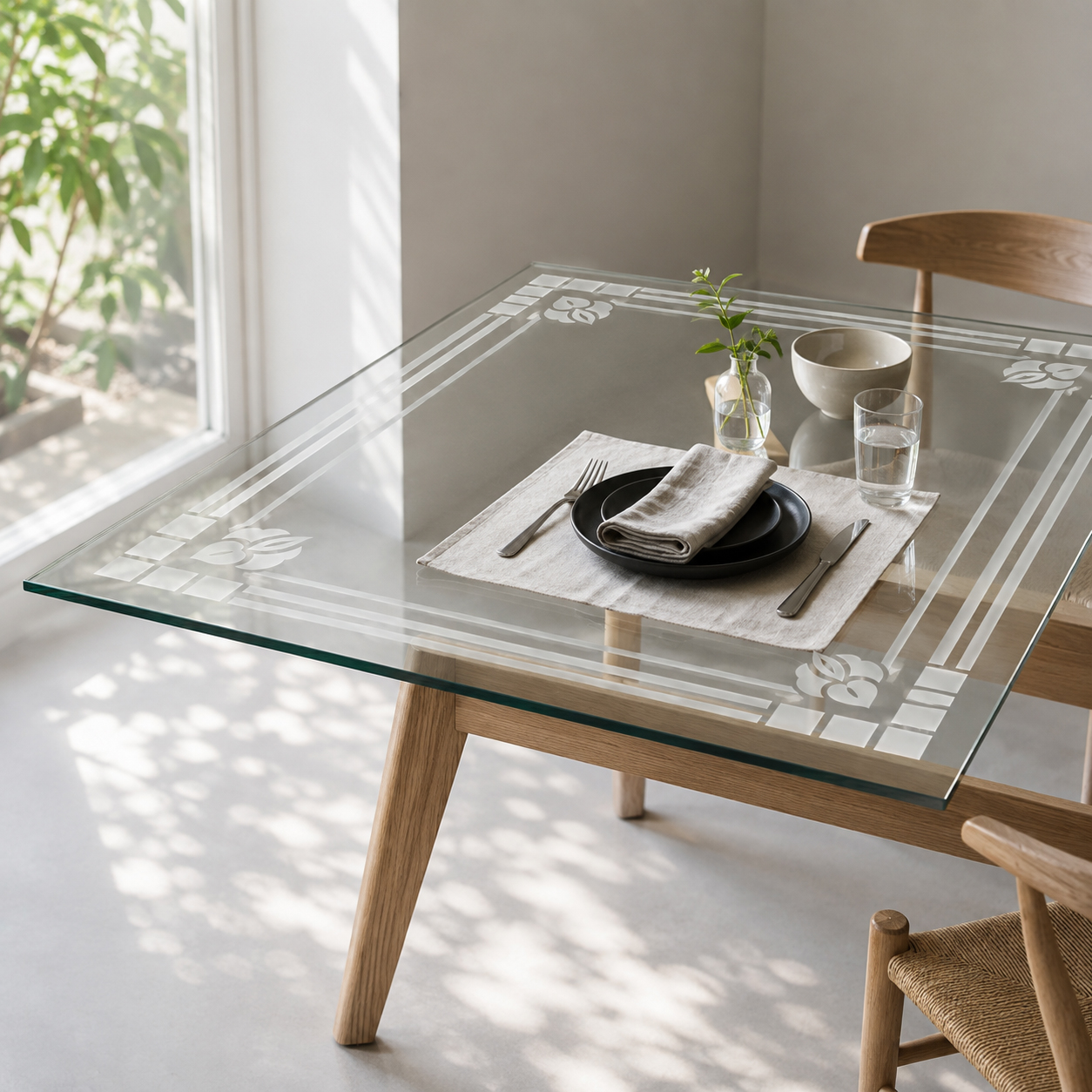 Clear with Etching (Customizable)